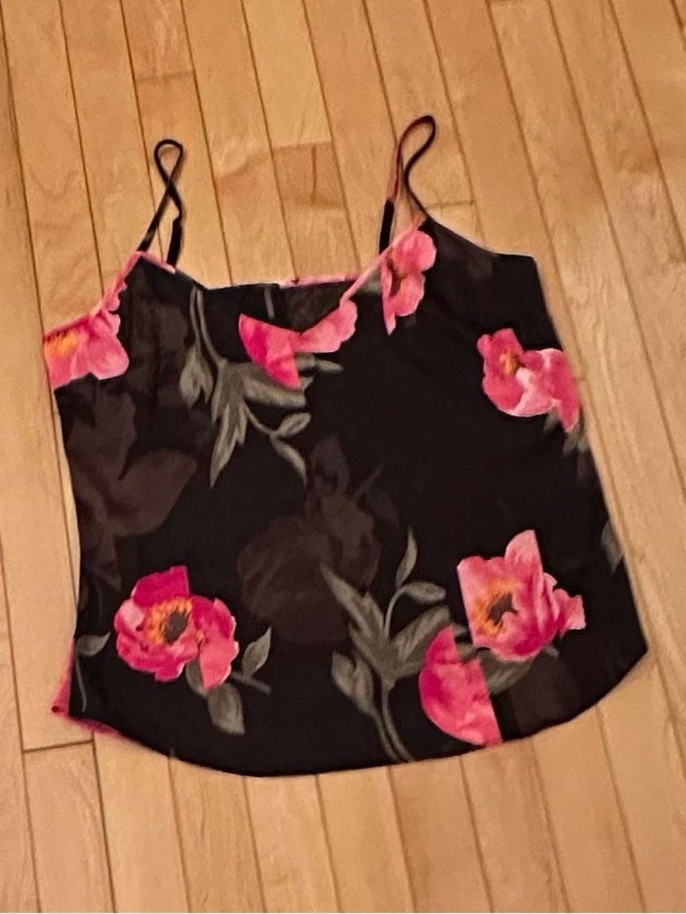 White House Black Market Spliced Poppy Floral Blouse; NWT, Sz.S - Picture 13 of 16